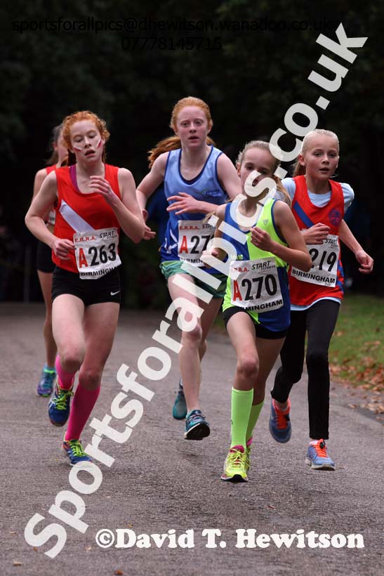 Girls under-13s ERRA Road Relays, Sutton Coldifield, Birmingham. Photo: David T. Hewitson/Sports for All Pics